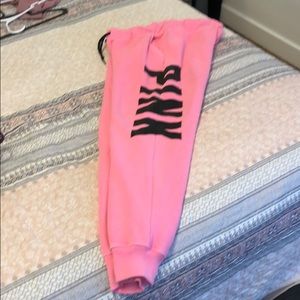 Pink sweat pants